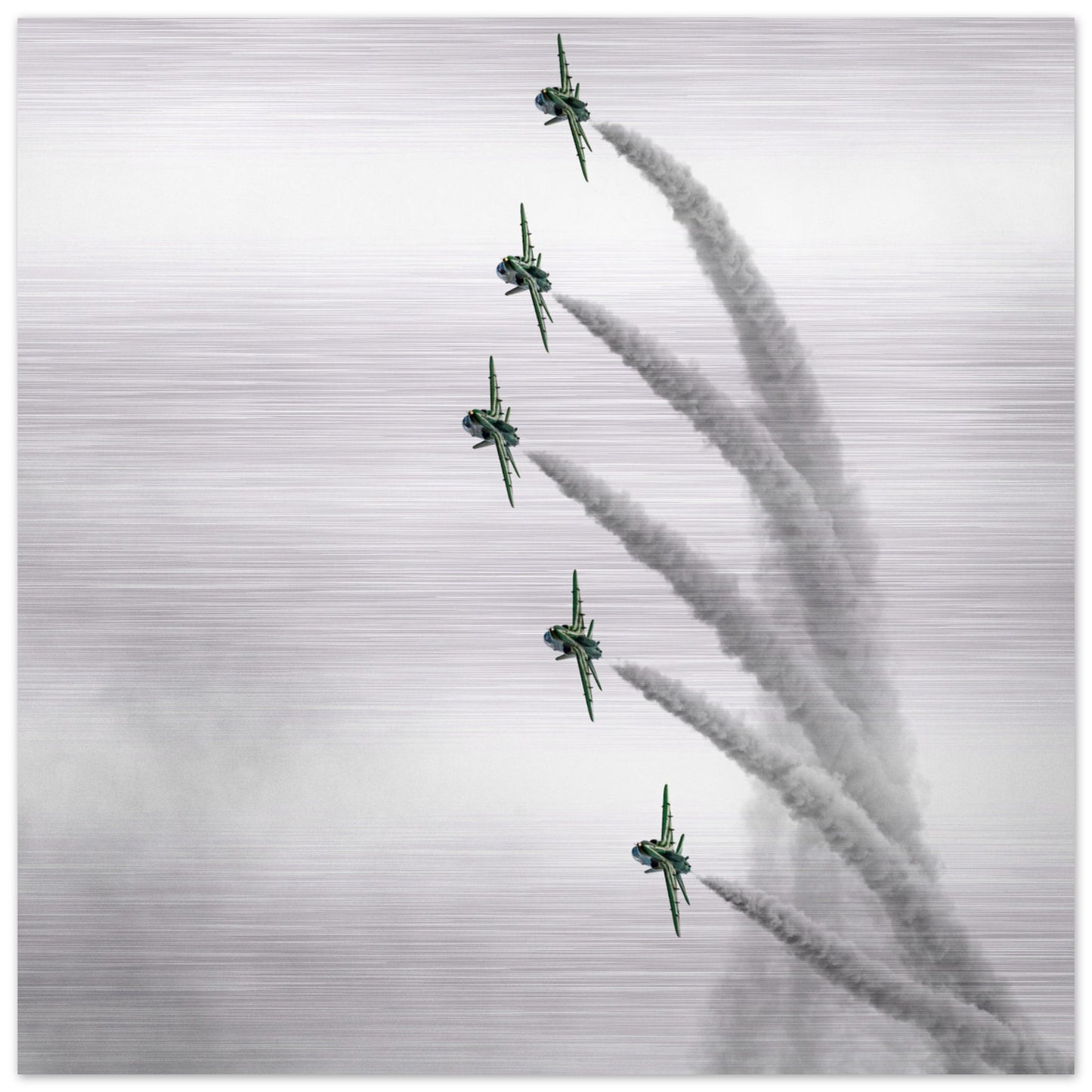 Aviation Wall Art – Royal Saudi Hawks Aerobatic Team in Flight