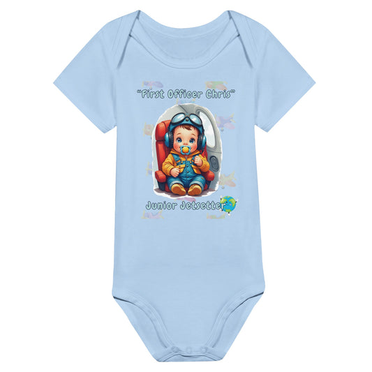 Soft Cotton Junior Jetsetter Bodysuit – Perfect for Baby Boys