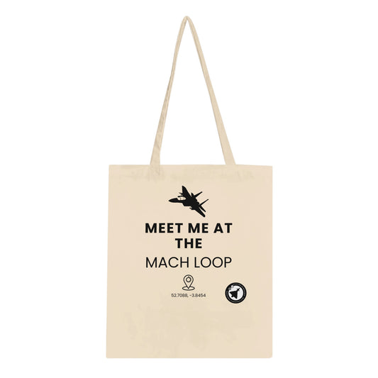 Aviation-Themed Tote Bag – Meet Me at The Mach Loop Print