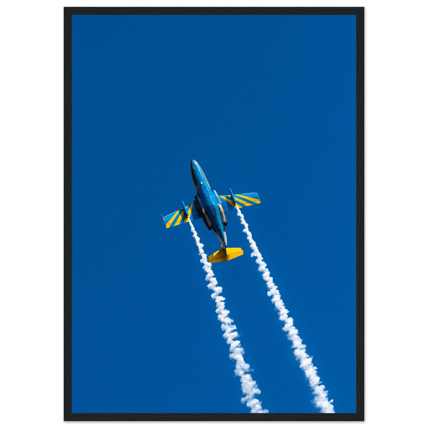Dynamic Saab SK60 Flight Maneuver Print – Framed Aviation Artwork