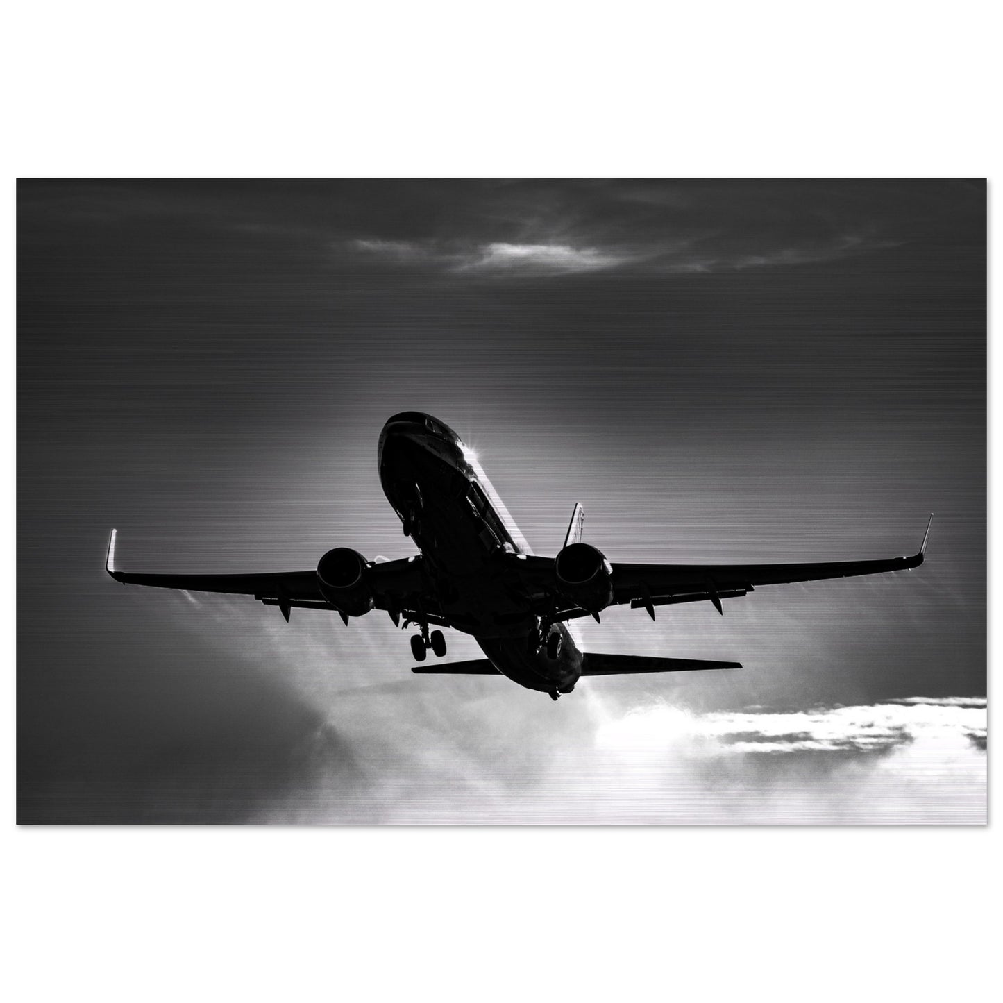 Premium Jet2 Boeing 737 Brushed Aluminium Art for Aviation Lovers
