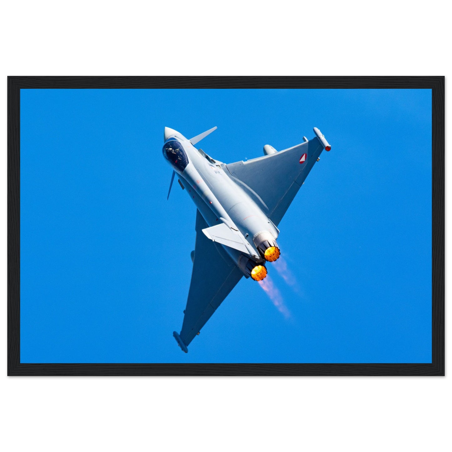 Eurofighter Typhoon in Flight Framed Print – Stunning Military Jet Art