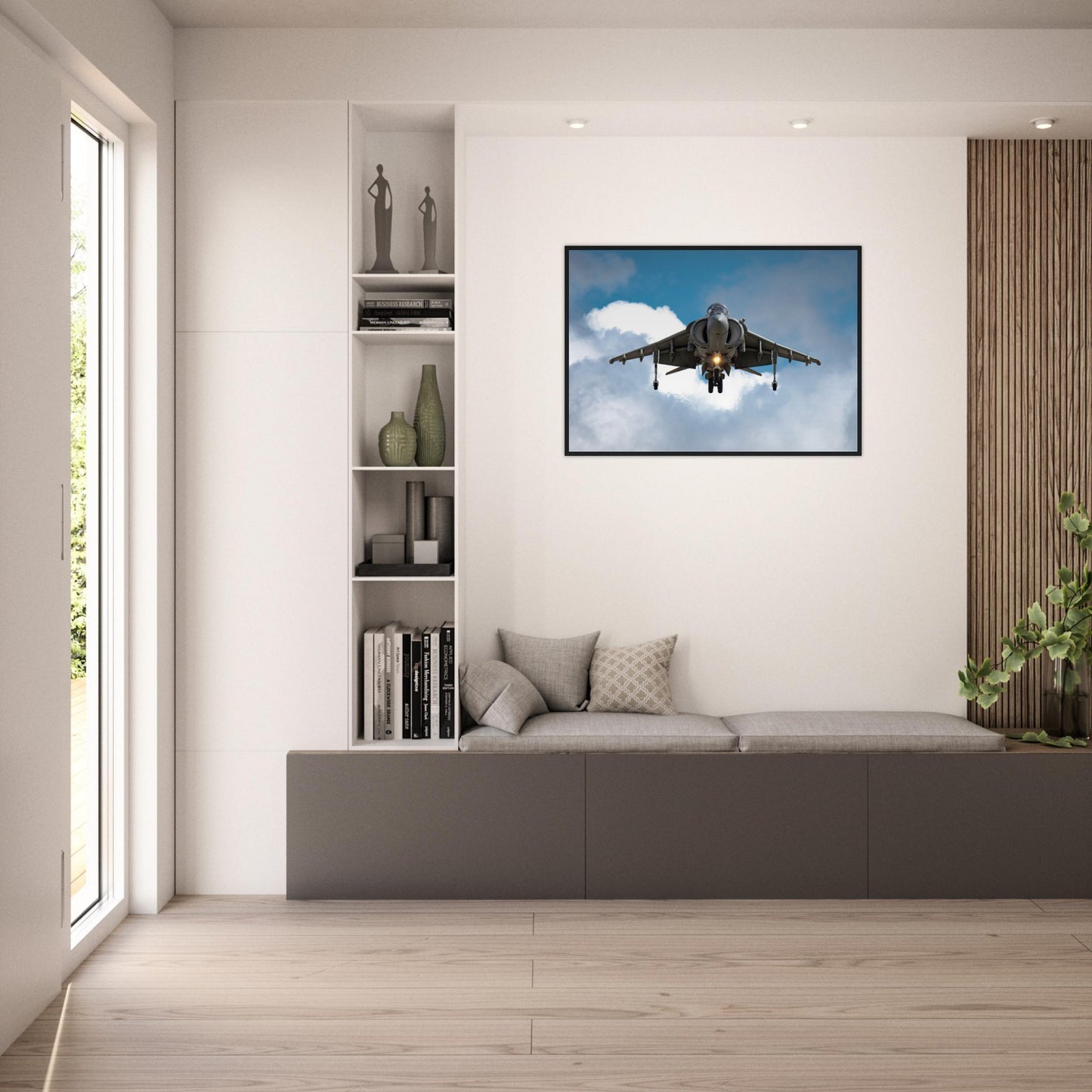 Military Aviation Artwork – Spanish Navy Harrier Framed Display