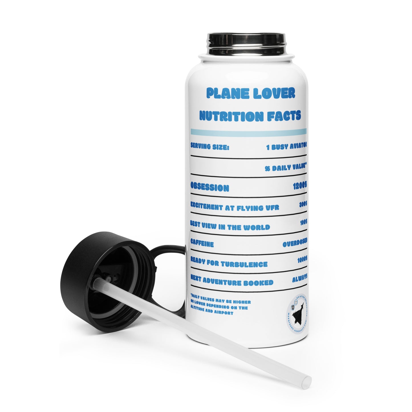 Premium Quality Fill Me Up, Let Me Fly Bottle – Perfect for Pilots & Plane Spotters