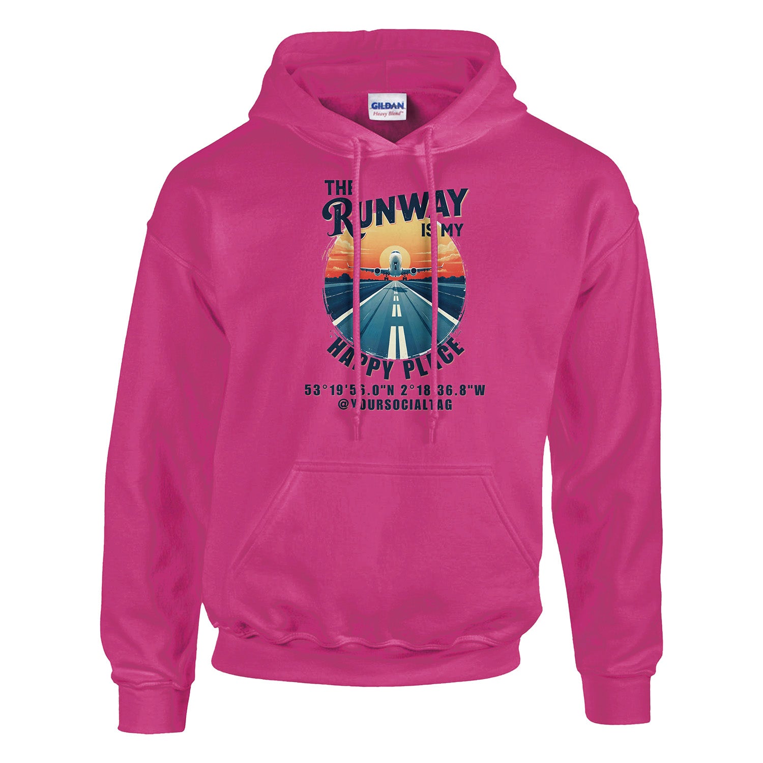 Casual Aviation Lifestyle Tee – The Runway Is My Happy Place Edition