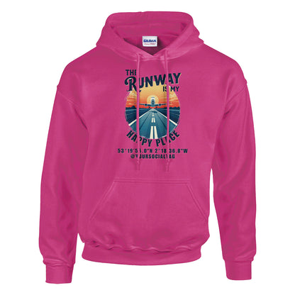 Casual Aviation Lifestyle Tee – The Runway Is My Happy Place Edition