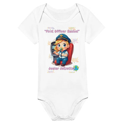 Junior Jetsetter Bodysuit for Girls – Cute Aviation Baby Outfit