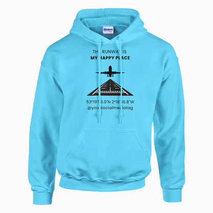 Lightweight & Comfortable Aviation Tee – The Runway Is My Happy Place
