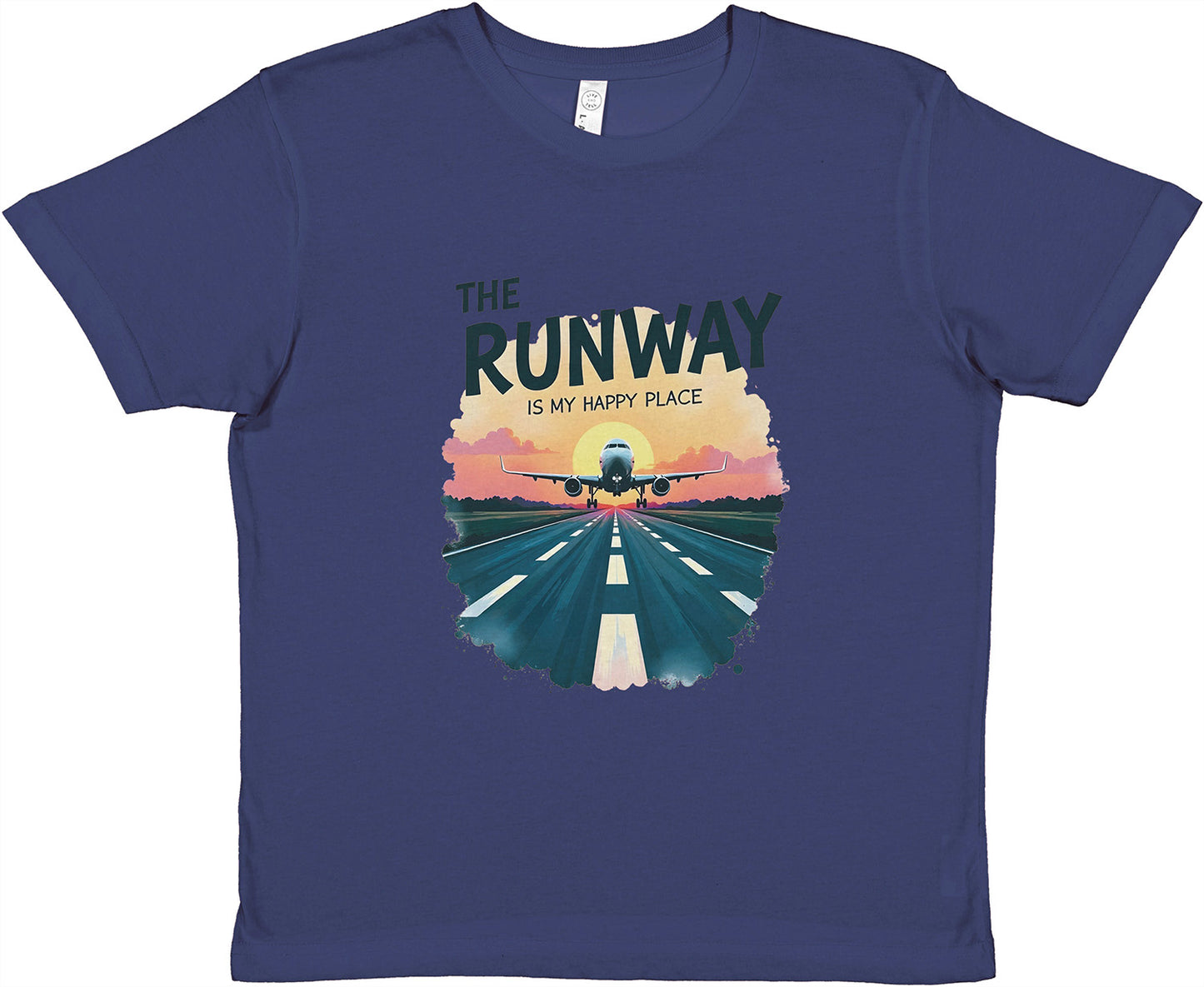 Trendy The Runway Is My Happy Place Tee – Ideal for AvGeeks
