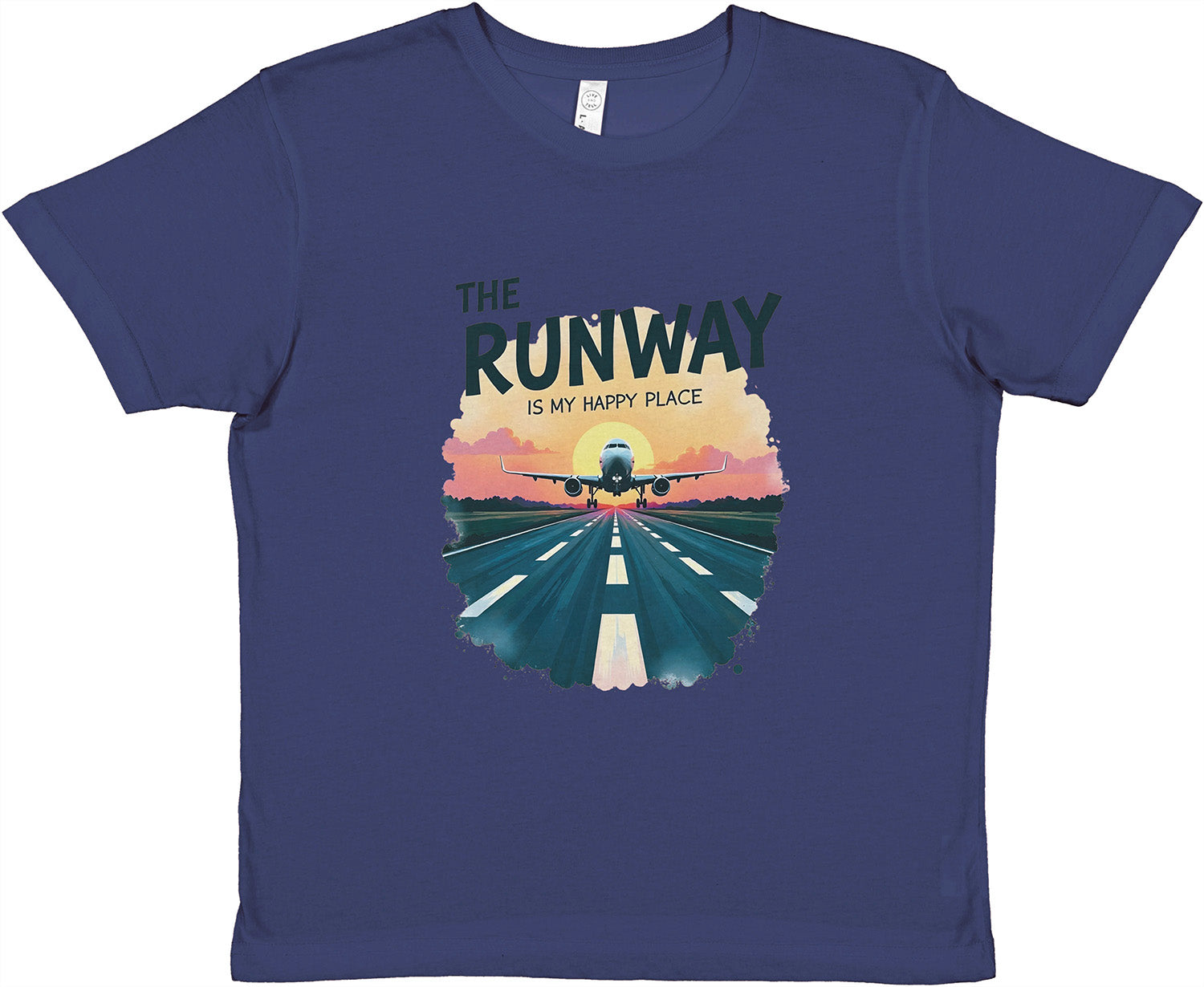Trendy The Runway Is My Happy Place Tee – Ideal for AvGeeks