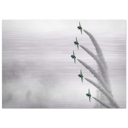 Royal Saudi Hawks Brushed Aluminum Print – A Must-Have for Collectors