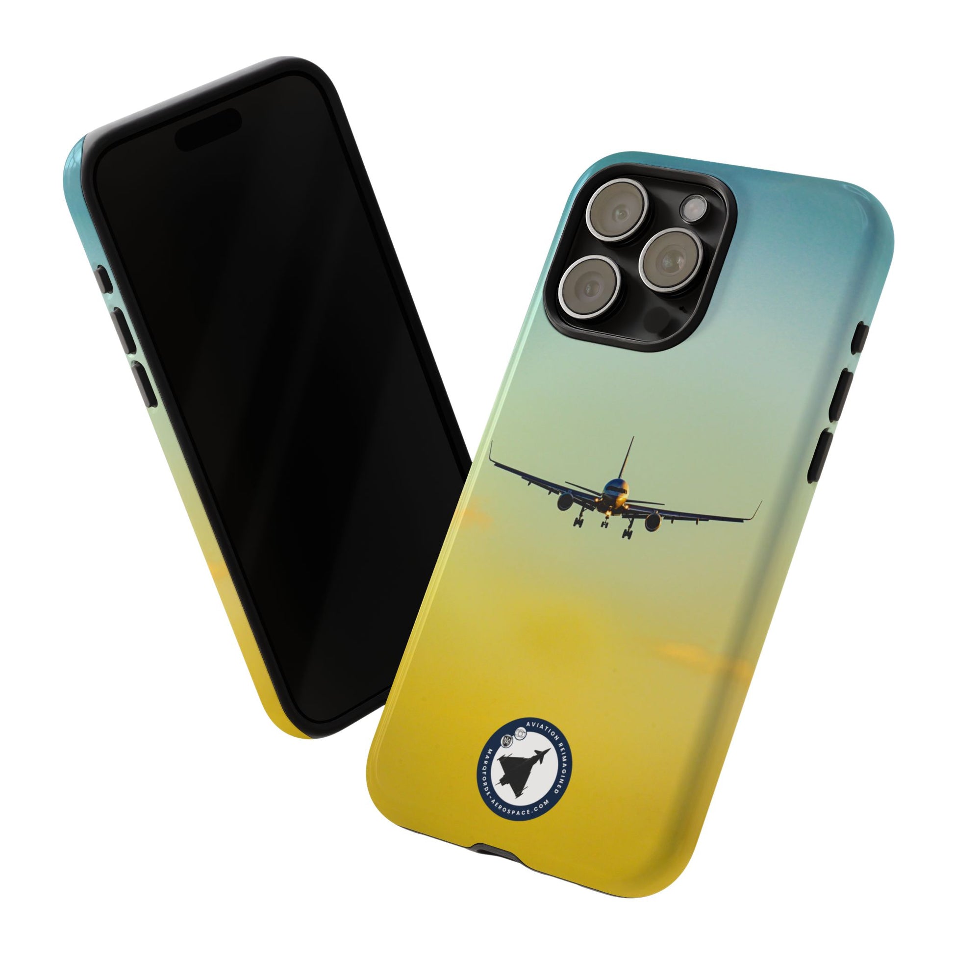 United Airlines Boeing 757 Cruising Above Clouds – iPhone Case Art