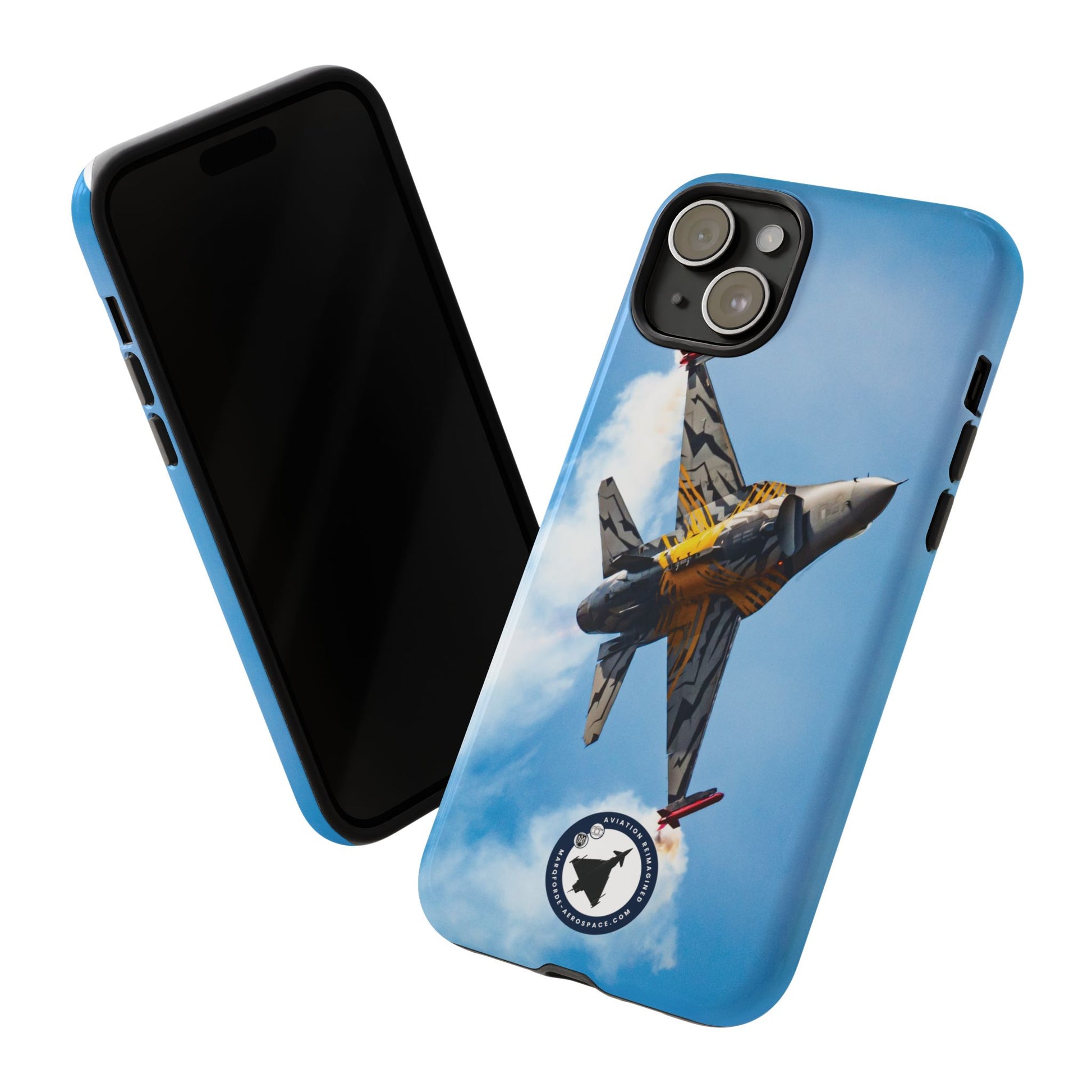 Tough iPhone Case Featuring F-16 Viper V4 in Flight Mode
