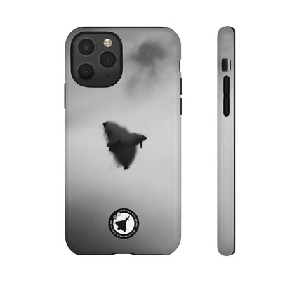 Sleek iPhone Case with Eurofighter Typhoon in Cloud Cover Design