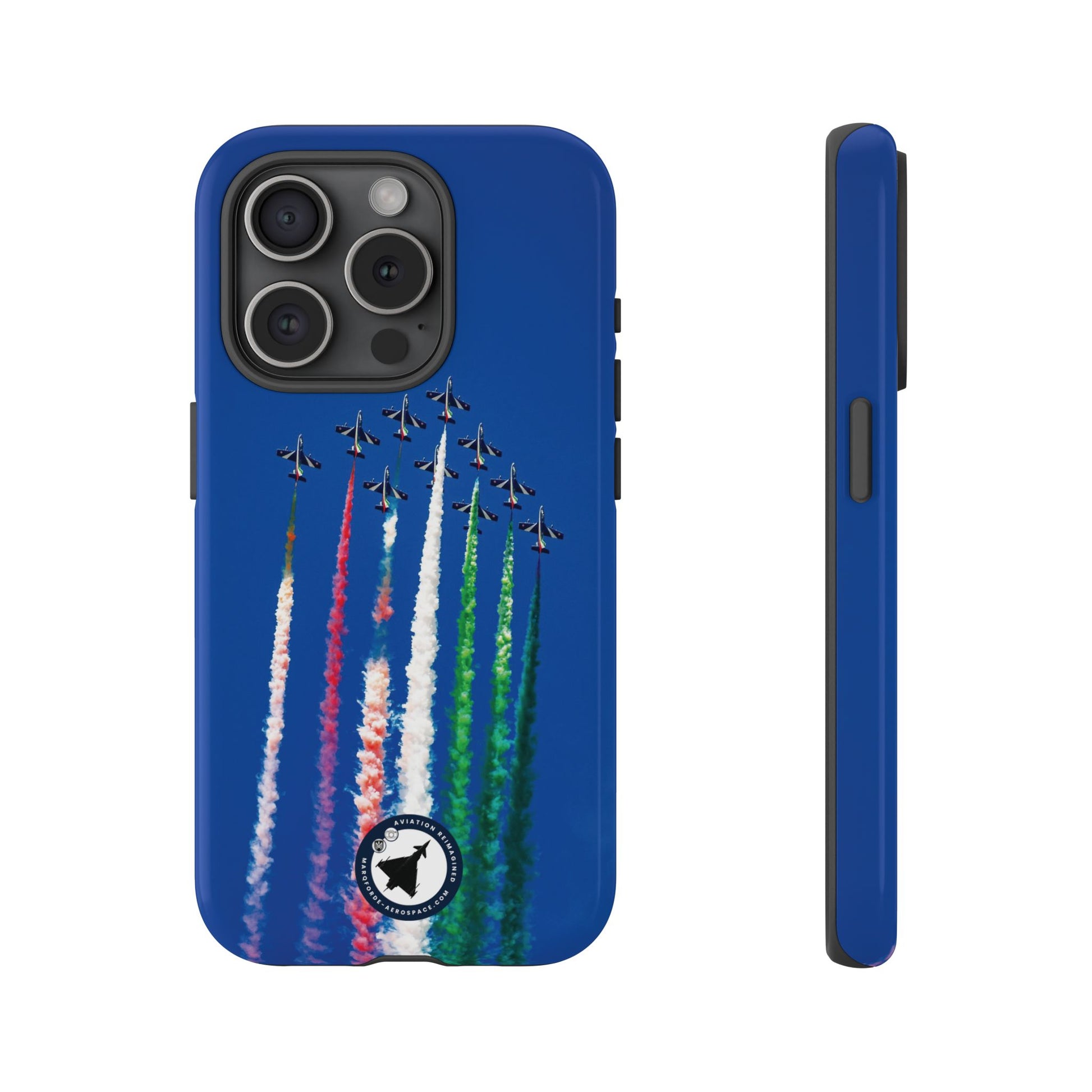 Premium iPhone Tough Case Featuring Frecce Tricolori Jet Maneuver