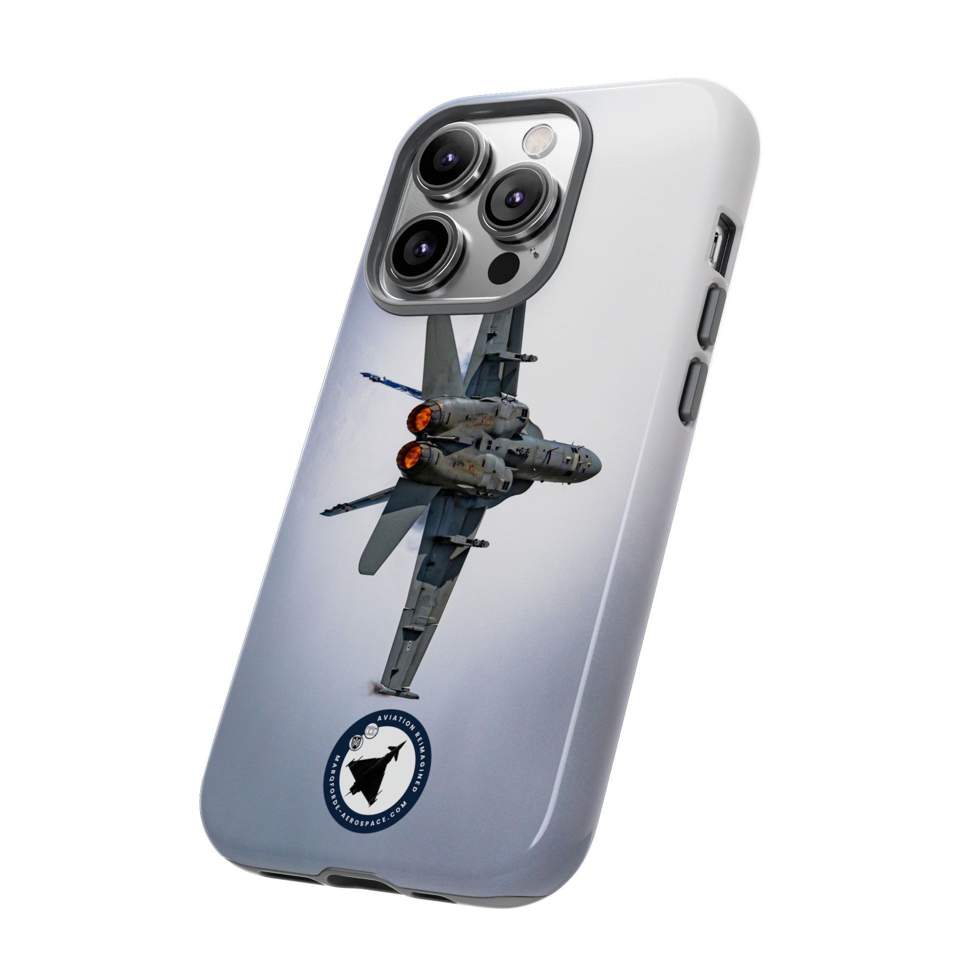 High-Speed Finnish F-18 Hornet Flight Scene – Displayed on iPhone Case