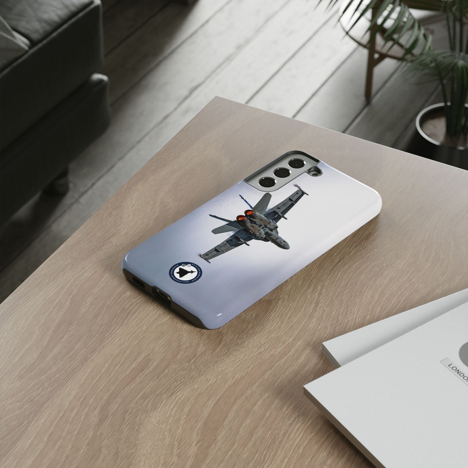 F-18 Hornet Takeoff Scene – High-Resolution Samsung Tough Case Print