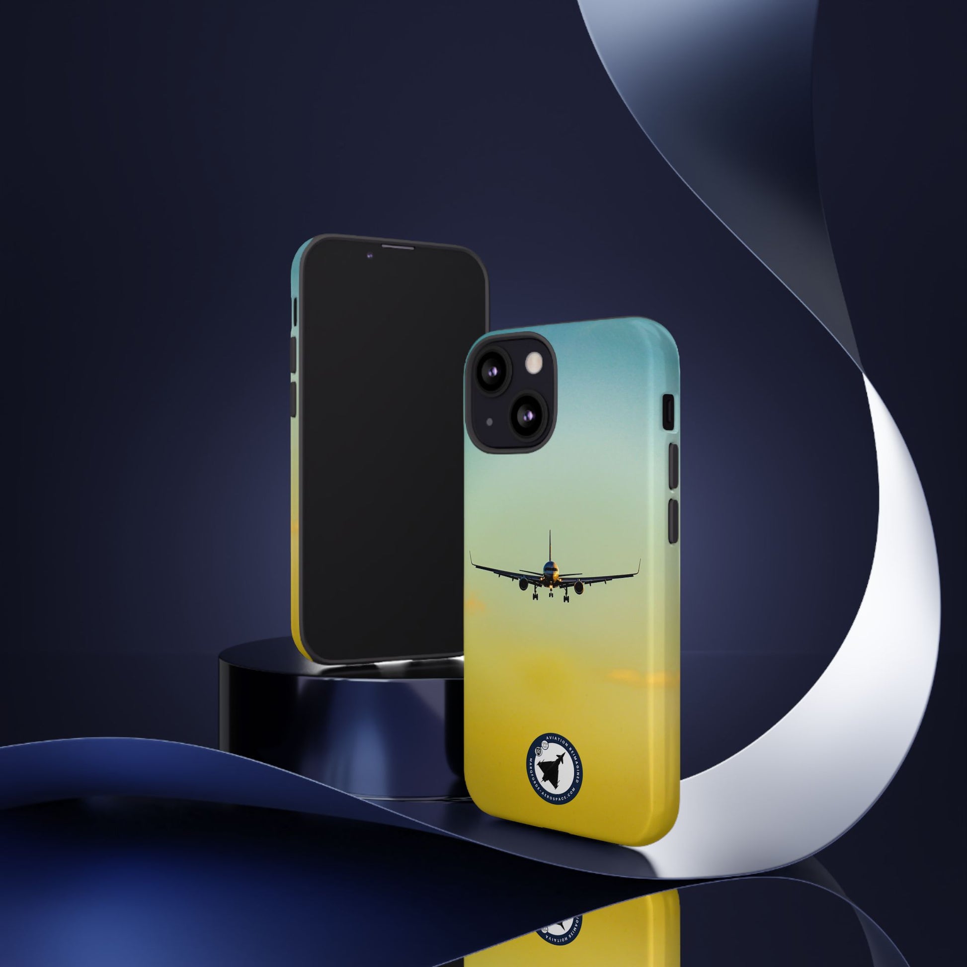 United Airlines Aircraft in Flight – Featuring Boeing 757 iPhone Case