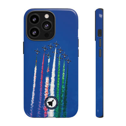 High-Quality Aviation iPhone Case Featuring Frecce Tricolori Jets