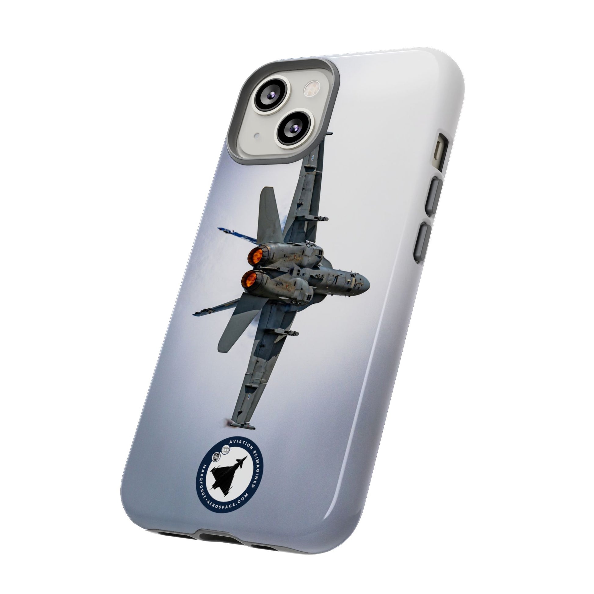 Dynamic Flight of Finnish F-18 Hornet on iPhone Protective Cover