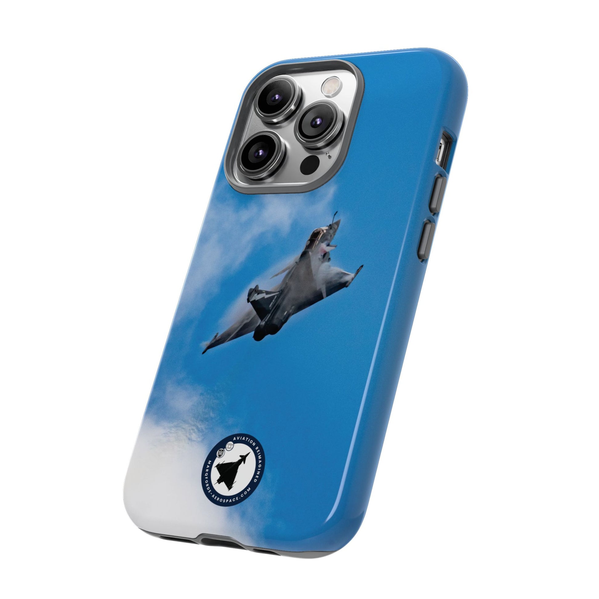 Close-Up of Dassault Rafale iPhone Case – Premium Glossy Finish