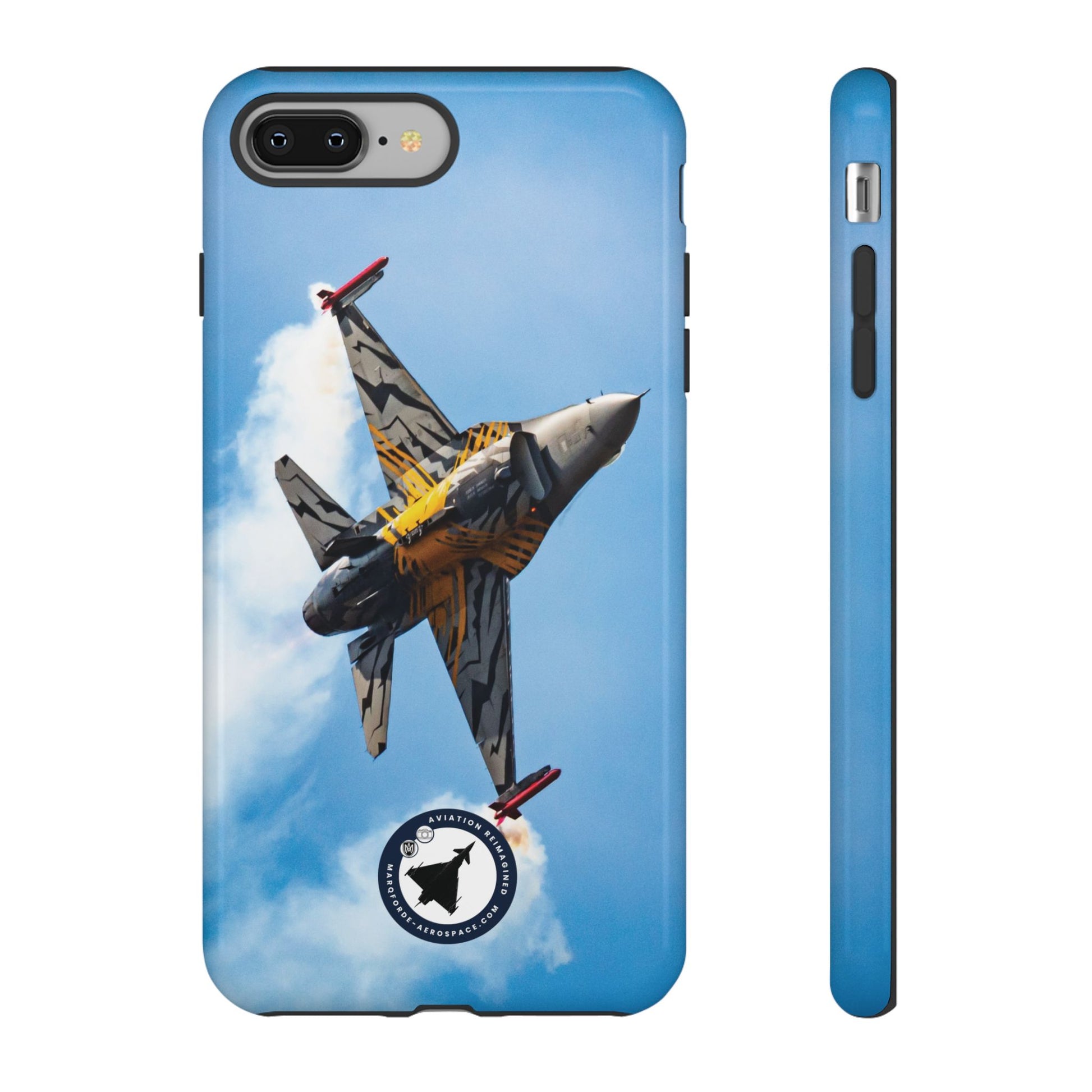 High-Quality iPhone Case Featuring F-16 Viper Fighter Jet