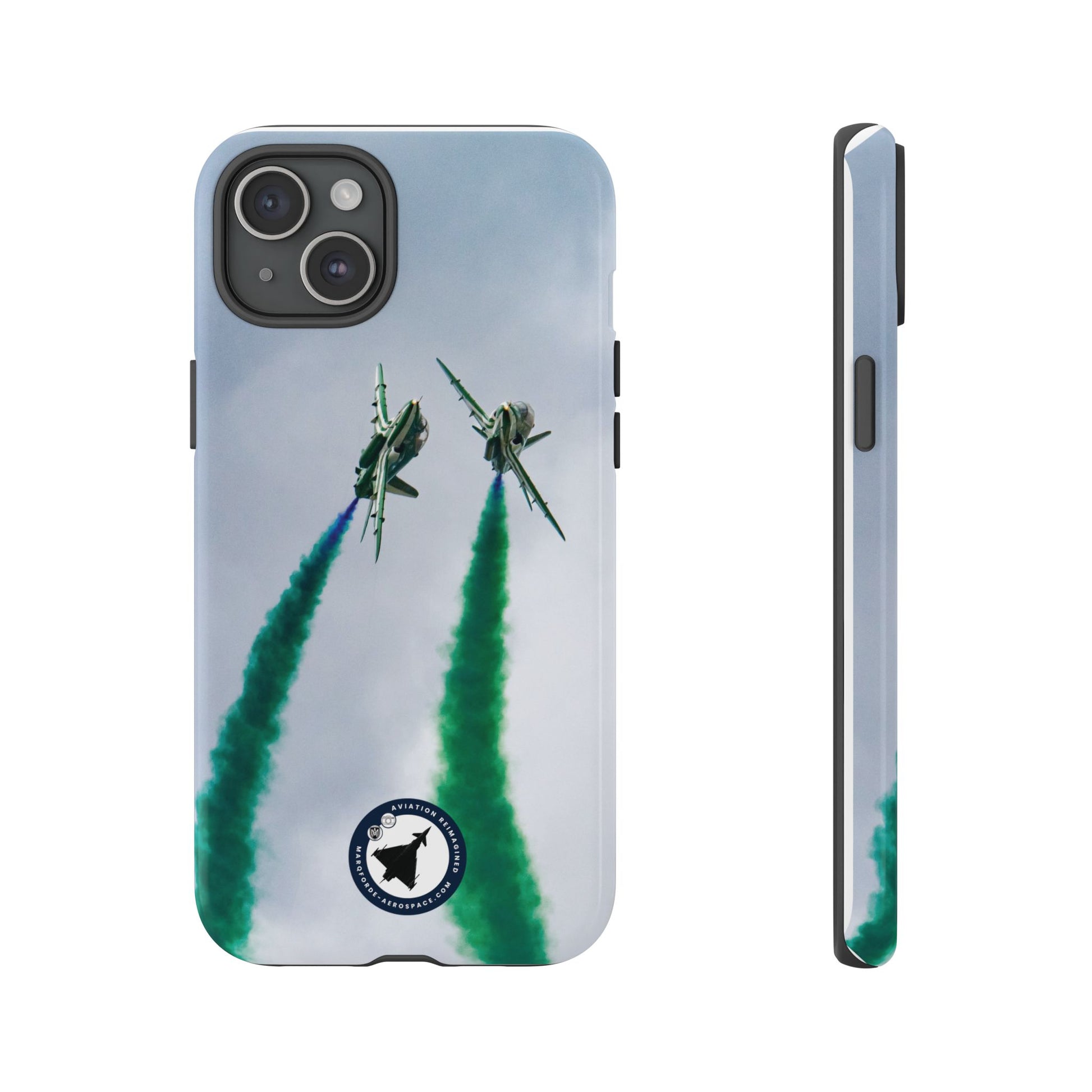 Aviation Art iPhone Case Featuring Saudi Hawks Team Performance