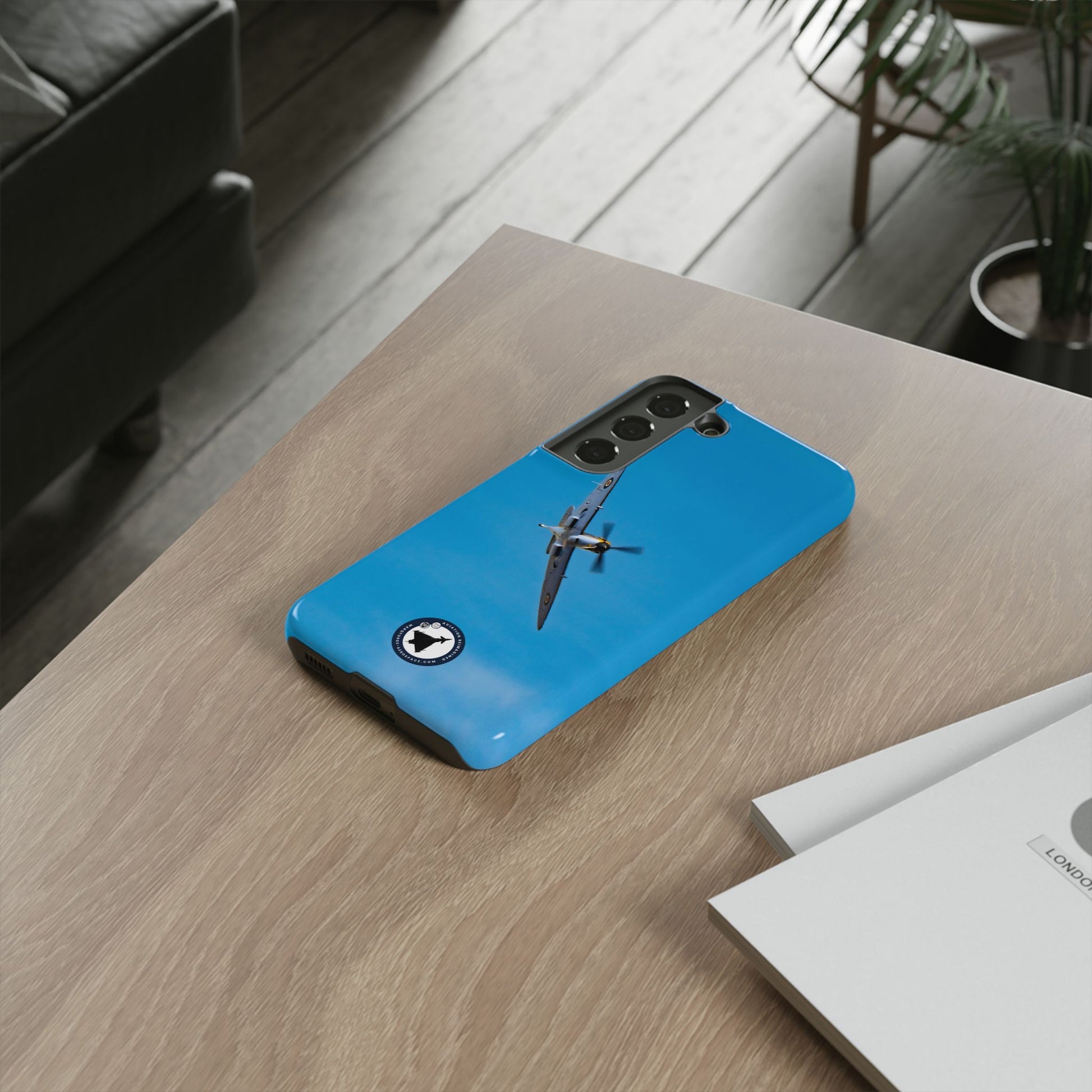 Spitfire Aircraft in Historic Battle Formation – High-Definition Samsung Case Print