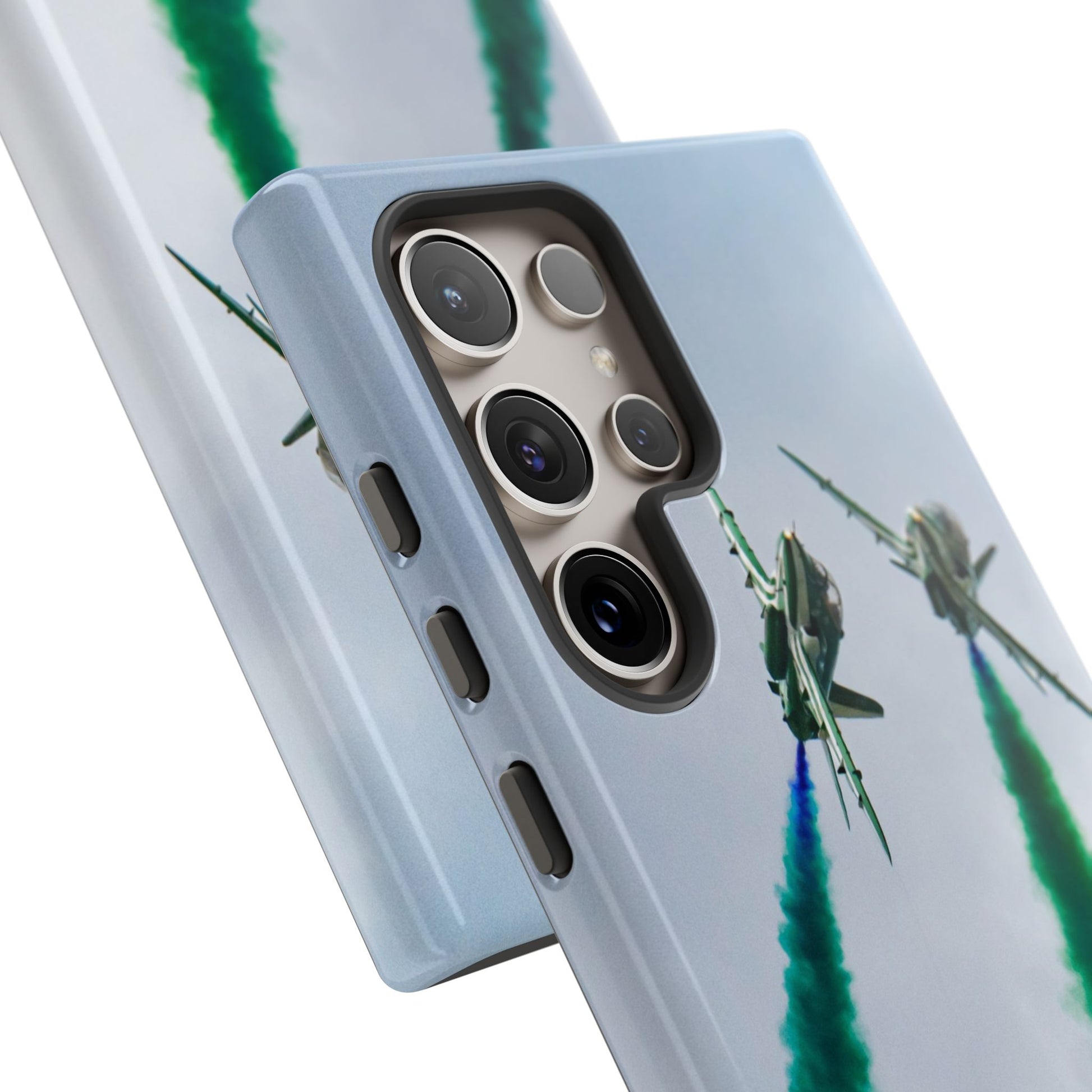 Dynamic Flight of Royal Saudi Hawks on Samsung Protective Cover