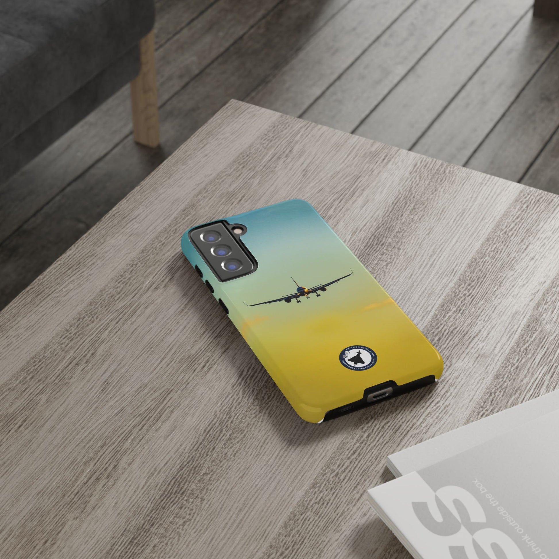 Detailed Commercial Jet Art Samsung Case – Featuring United Airlines Boeing 757