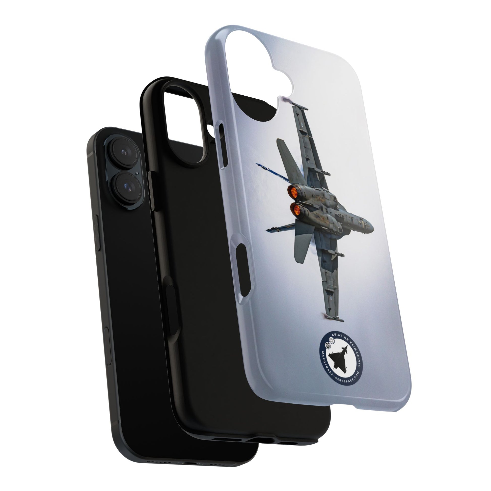 Finnish F-18 Hornet Afterburner Takeoff – Printed on iPhone Cover