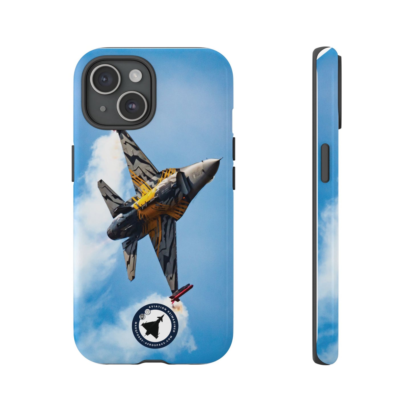 Close-Up Shot of F-16 Viper Jet on iPhone Tough Case