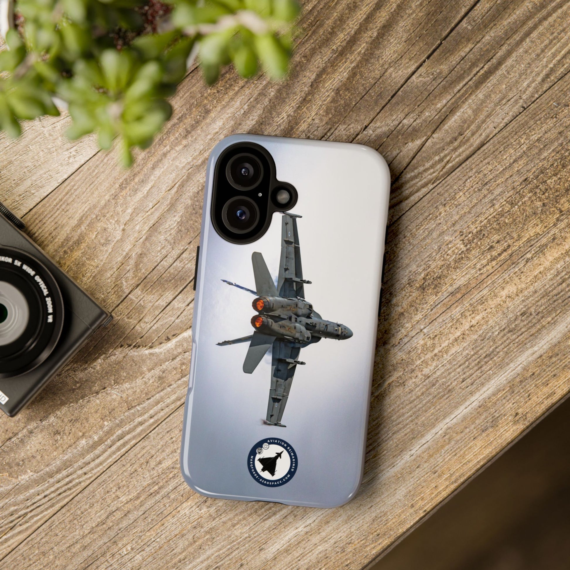 F-18 Hornet Tactical Climb – Finnish Air Force Edition iPhone Case