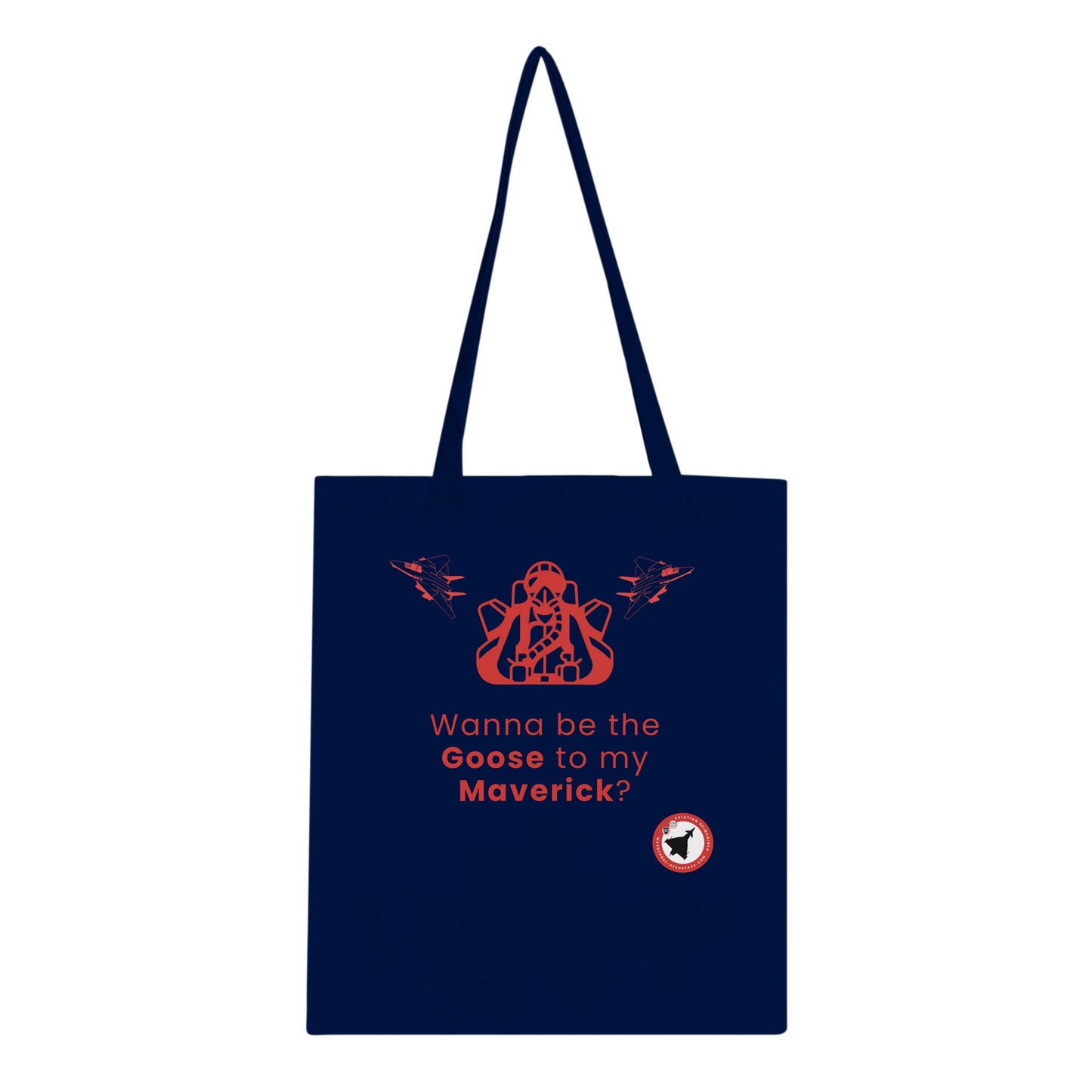 Aviation-Inspired Tote Bag – Goose To My Maverick Dark Edition
