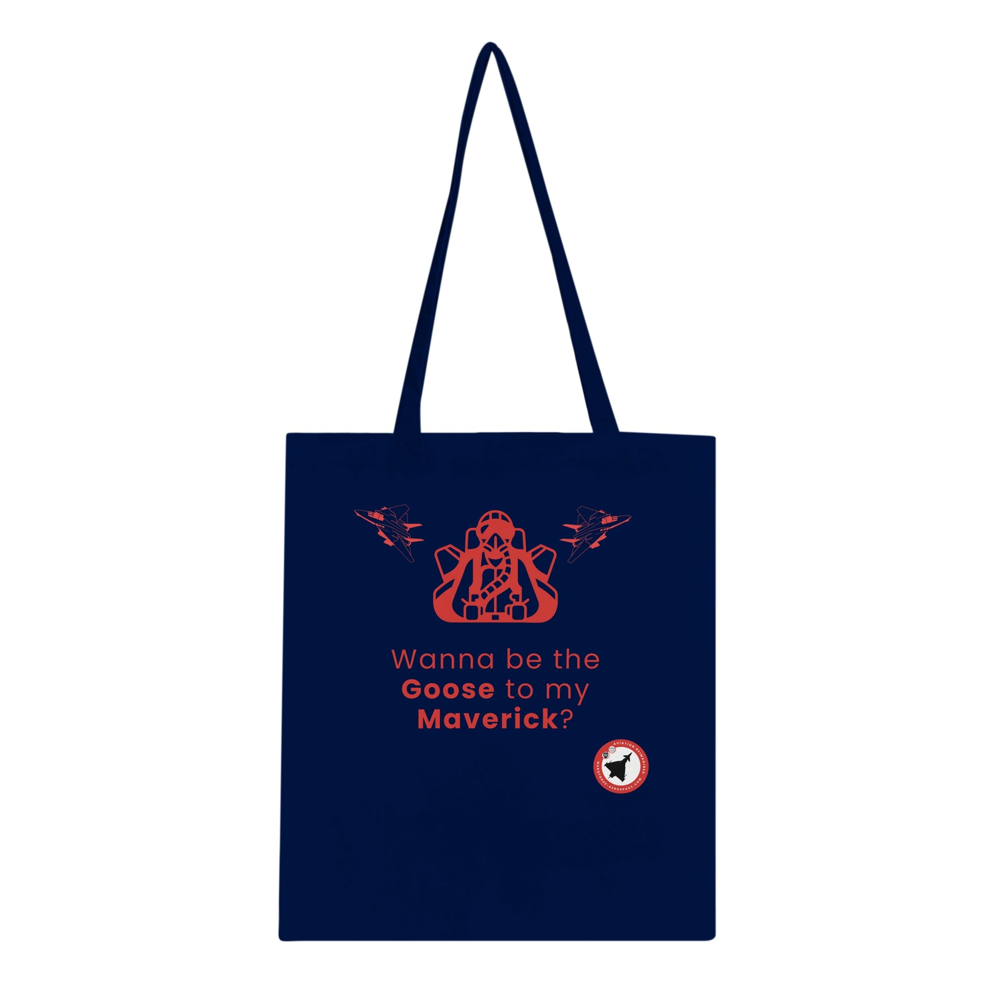 Aviation-Inspired Tote Bag – Goose To My Maverick Dark Edition