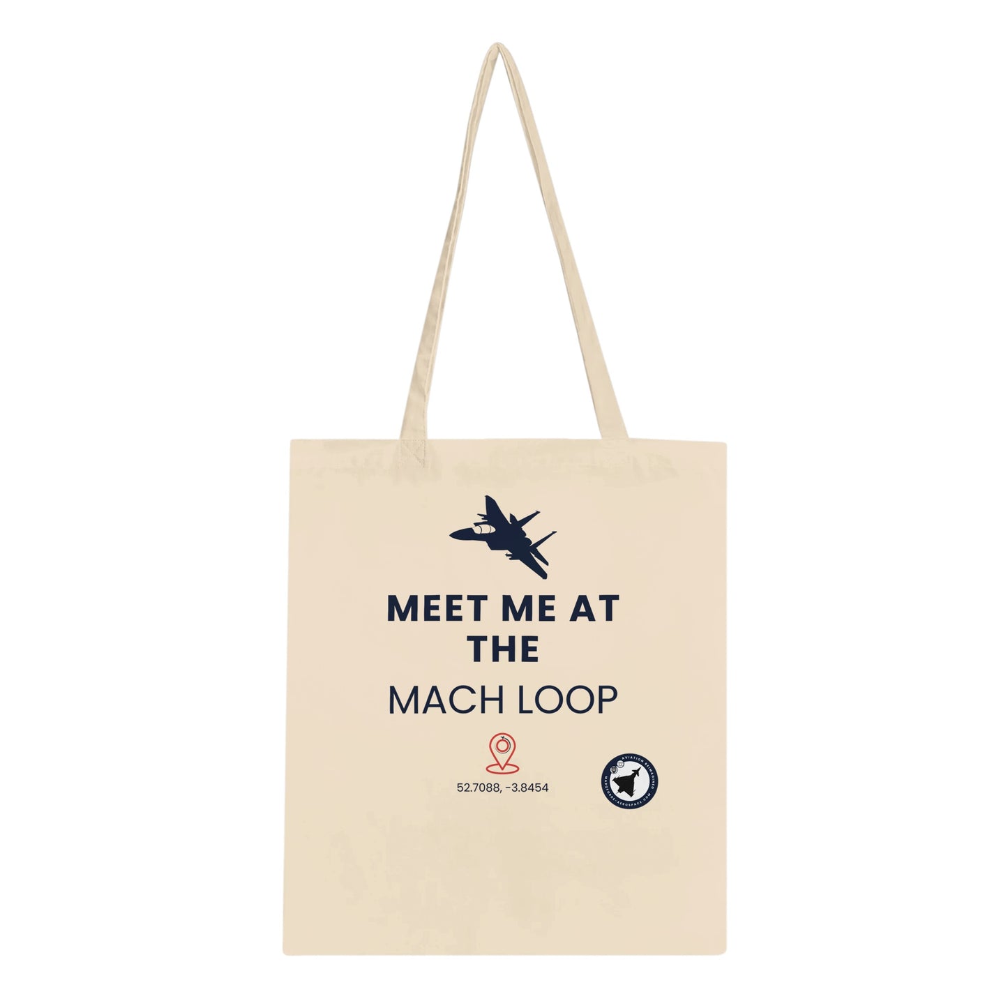 Premium Quality Tote Bag for Aviation Enthusiasts – Dark Version