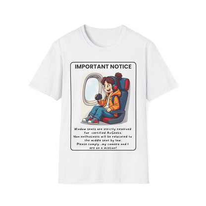 Stylish Window Seats Are For AvGeeks Tee – Great for Frequent Flyers