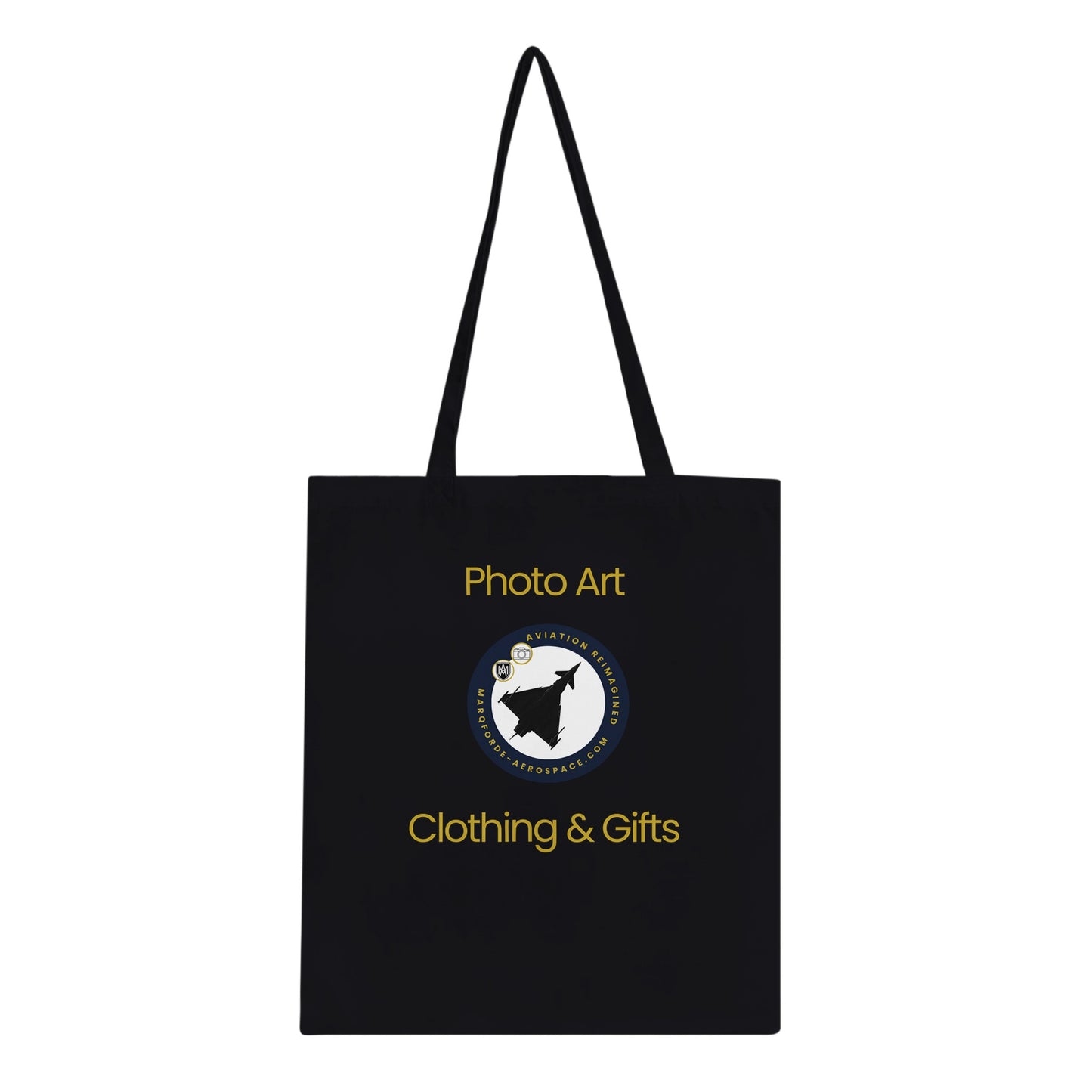 High-Quality Dark Tote Bag for Aviation Enthusiasts & Plane Spotters