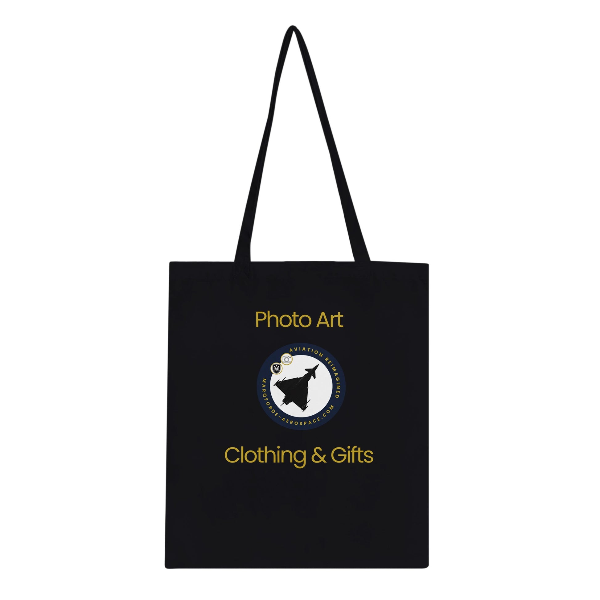 High-Quality Dark Tote Bag for Aviation Enthusiasts & Plane Spotters