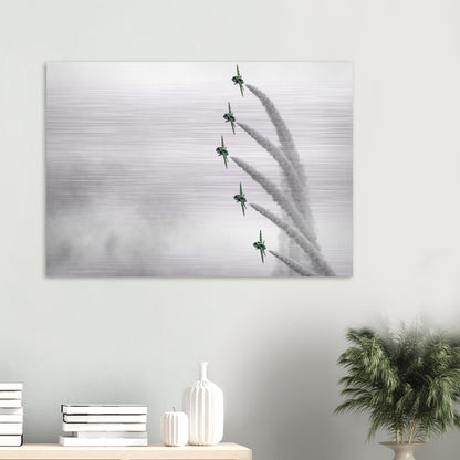 Royal Saudi Hawks Jet Print – High-Definition Metallic Aircraft Art