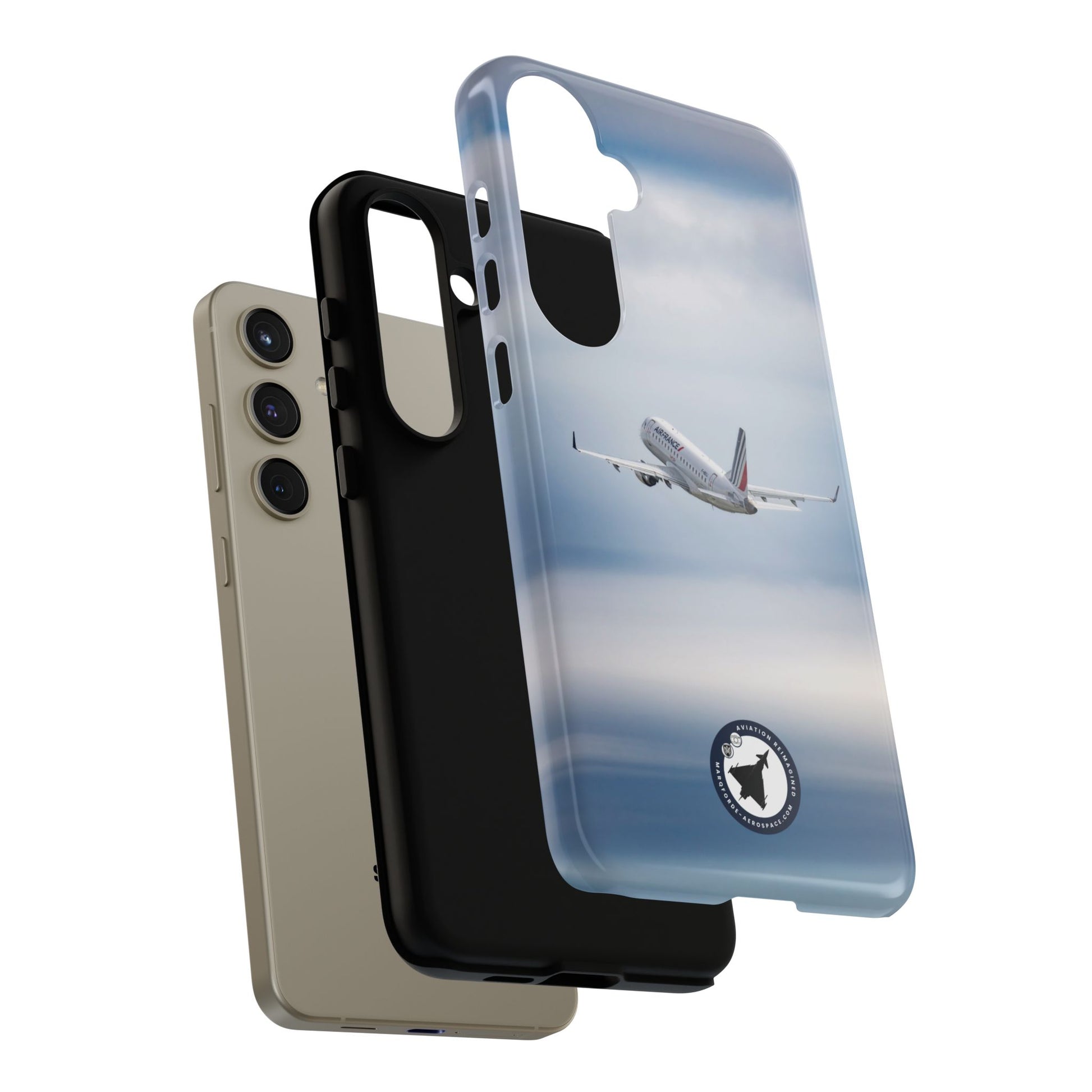 Premium Aviation Samsung Case Featuring Air France Jet Design