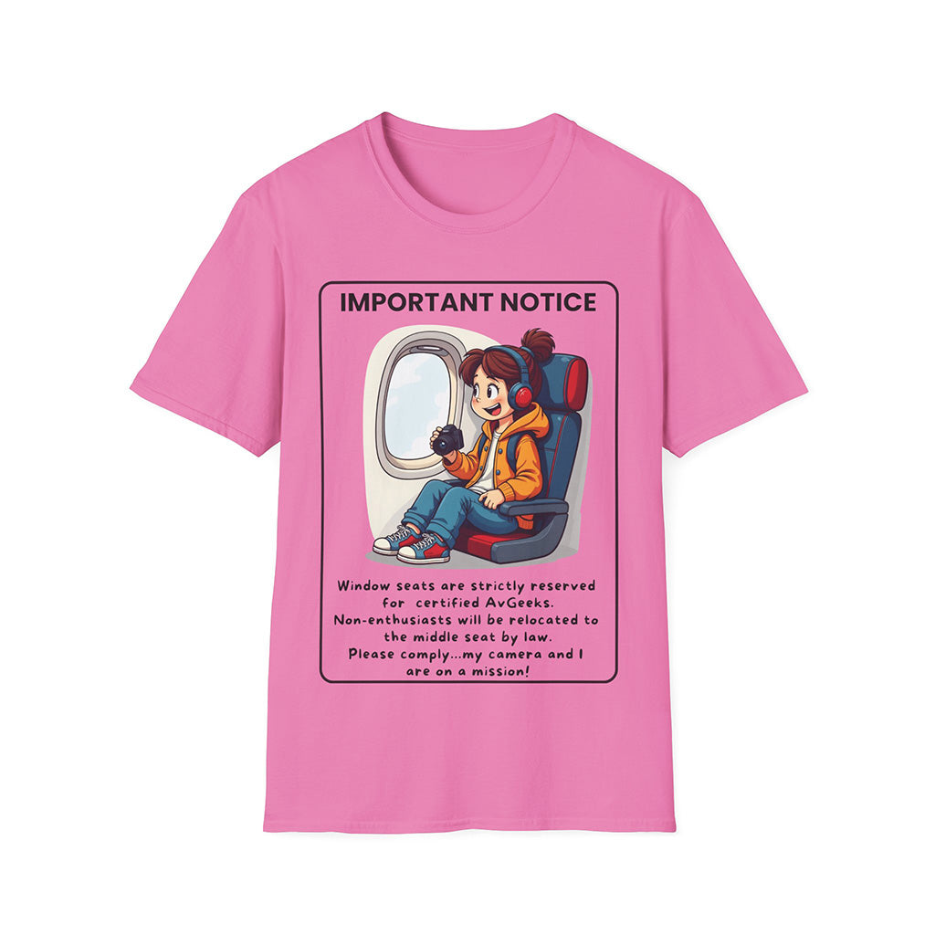 Unisex AvGeek T-Shirt – Perfect for Window Seat Lovers
