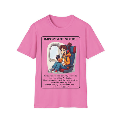 Unisex AvGeek T-Shirt – Perfect for Window Seat Lovers