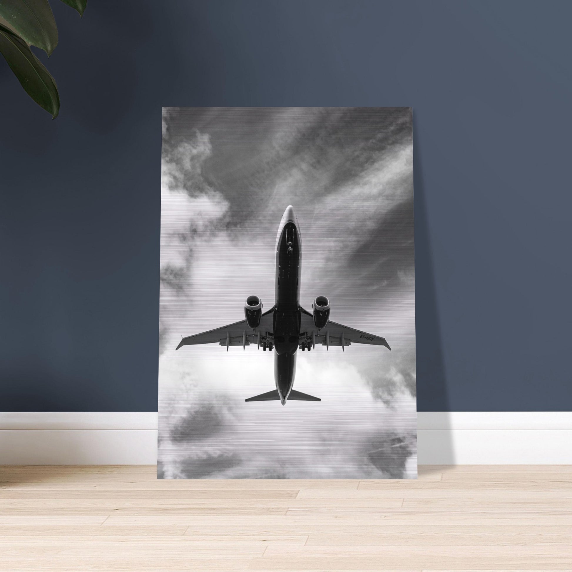 Ryanair Boeing 737 MAX Brushed Aluminum Print – Iconic Airline Display