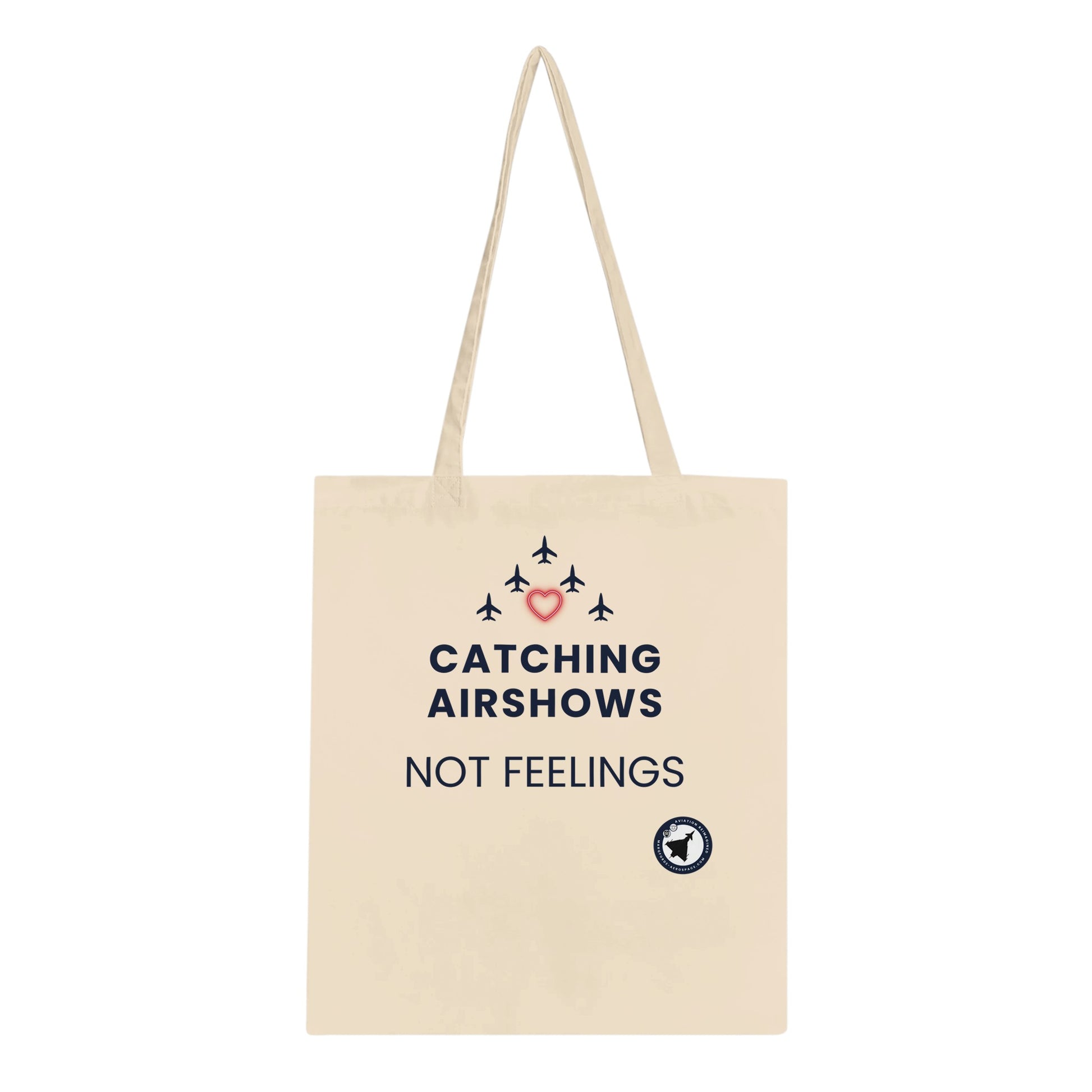 Catching Airshows Not Feelings Tote Bag – Light Colours Edition