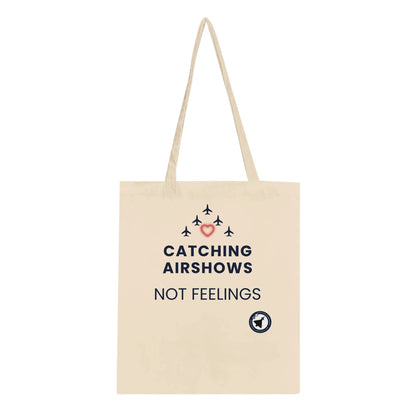 Catching Airshows Not Feelings Tote Bag – Light Colours Edition