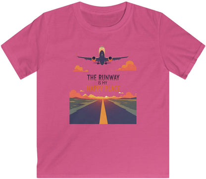 Back View of The Runway Is My Happy Place Unisex T-Shirt – Sleek Look