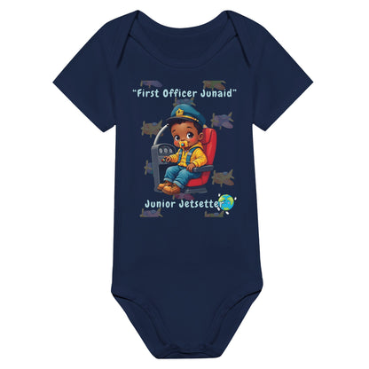 Close-Up of Jetsetter Baby Clothing – Soft Cotton Material
