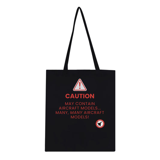 May Contain Aircraft Models Tote Bag – Dark Colours Edition
