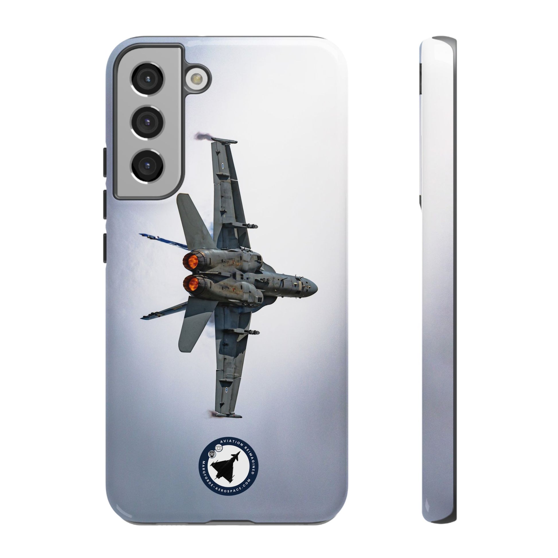 Close-Up of F-18 Hornet Cockpit – Detailed Military Phone Case